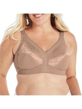Playtex 18 Hour Bra 42D Style 4693 Wirefree Tagless Toffee